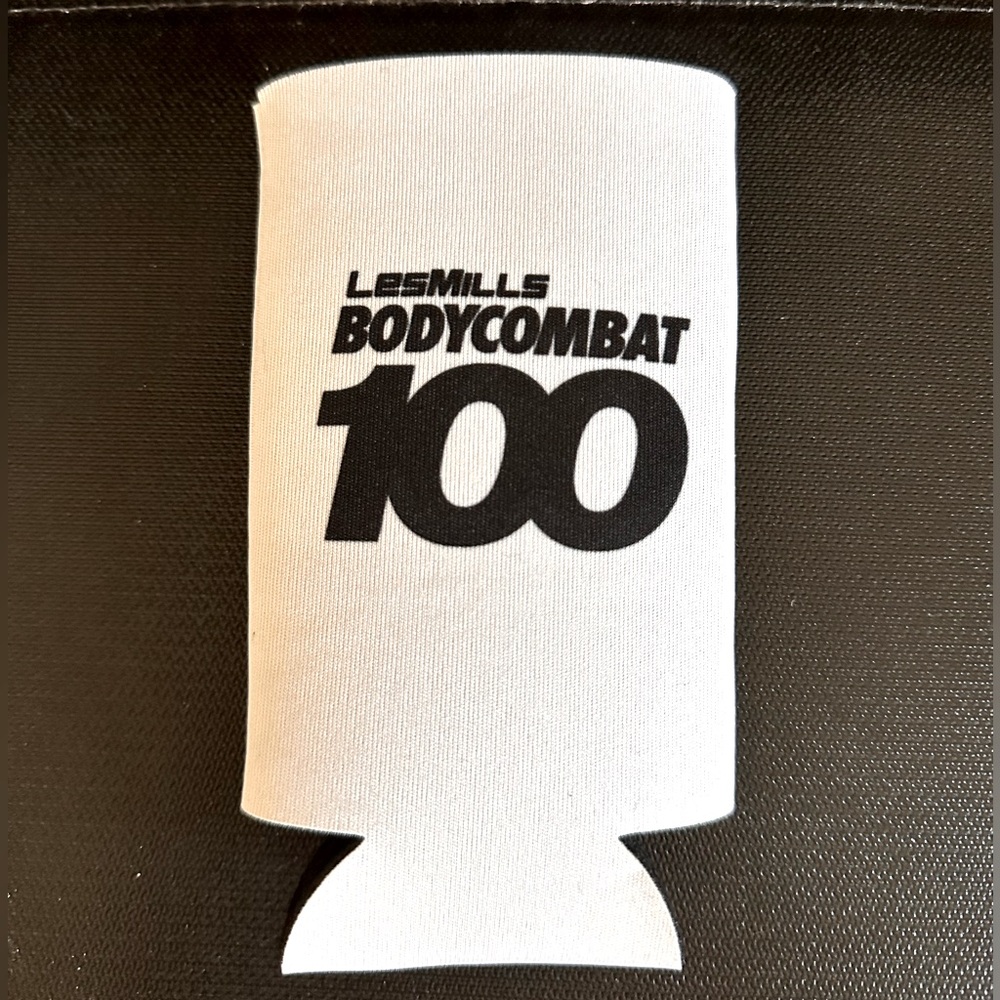 Les Mills BodyCombat 100 tall can coozie